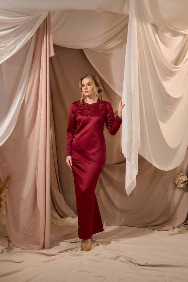 Seraphine in Royal Maroon